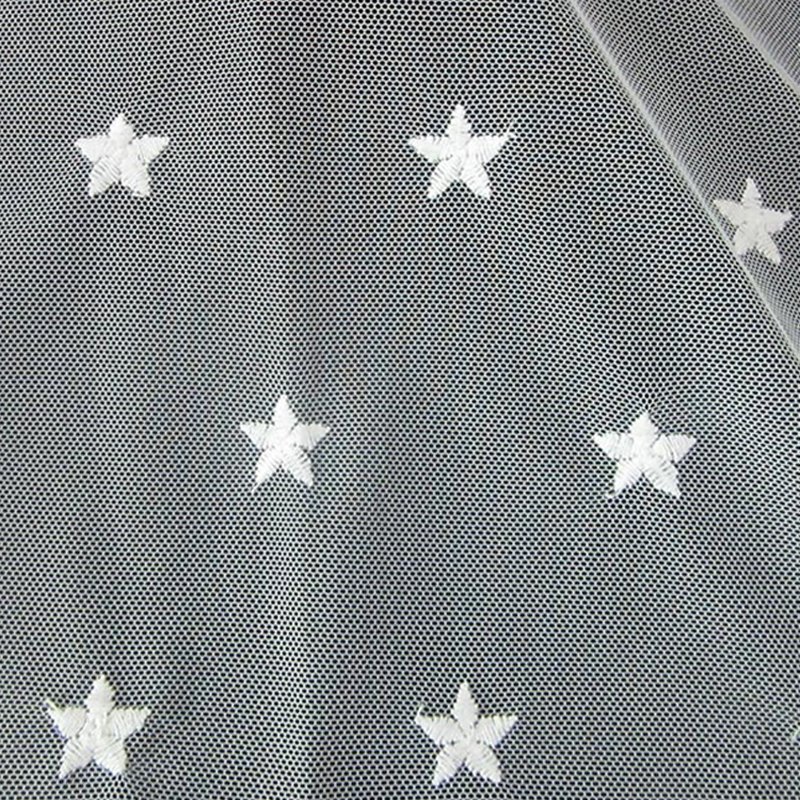 White Lace Trim Polyester Sequin Fabric for Apparel Wholesale Supplier 4